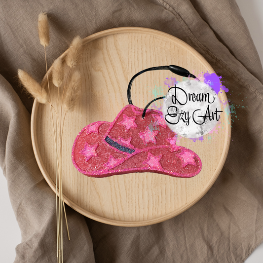 Stars Cowboy Hat Freshie (Made To Order)