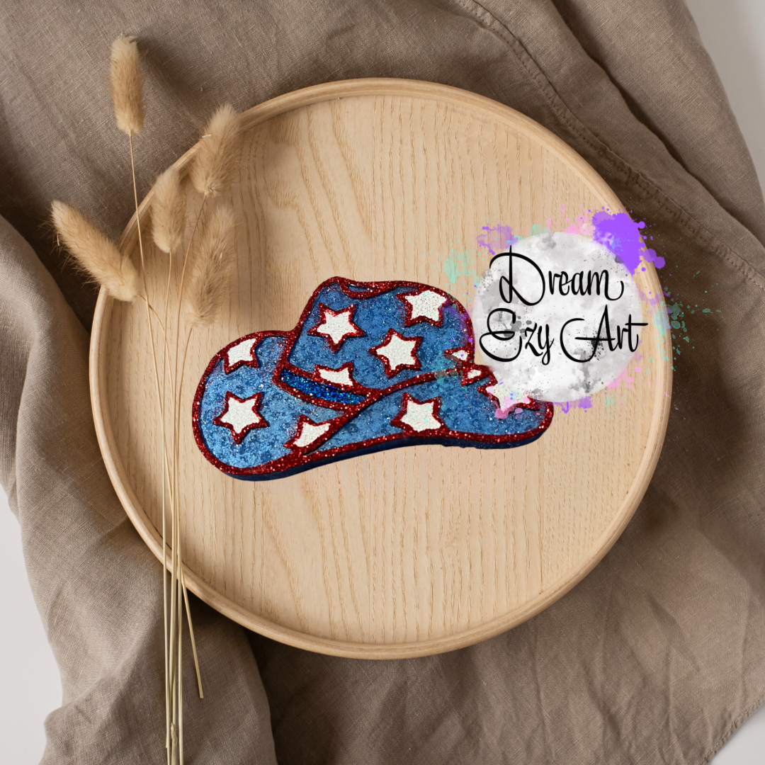 Stars Cowboy Hat Freshie (Made To Order)