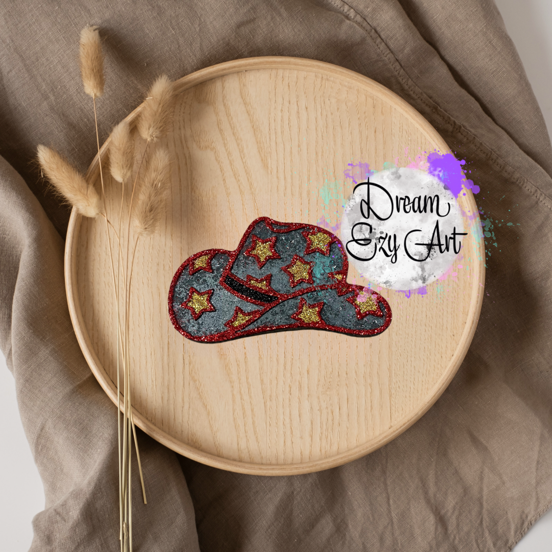 Stars Cowboy Hat Freshie (Made To Order)