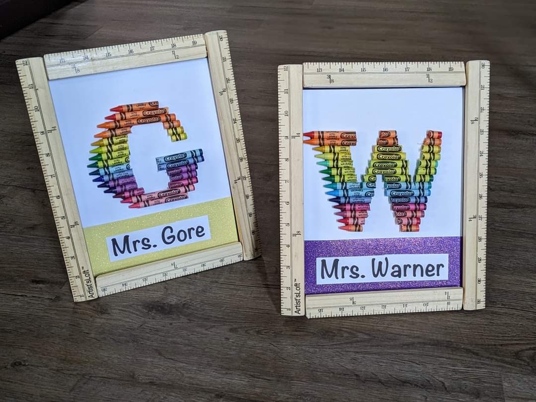 Crayon Name Sign