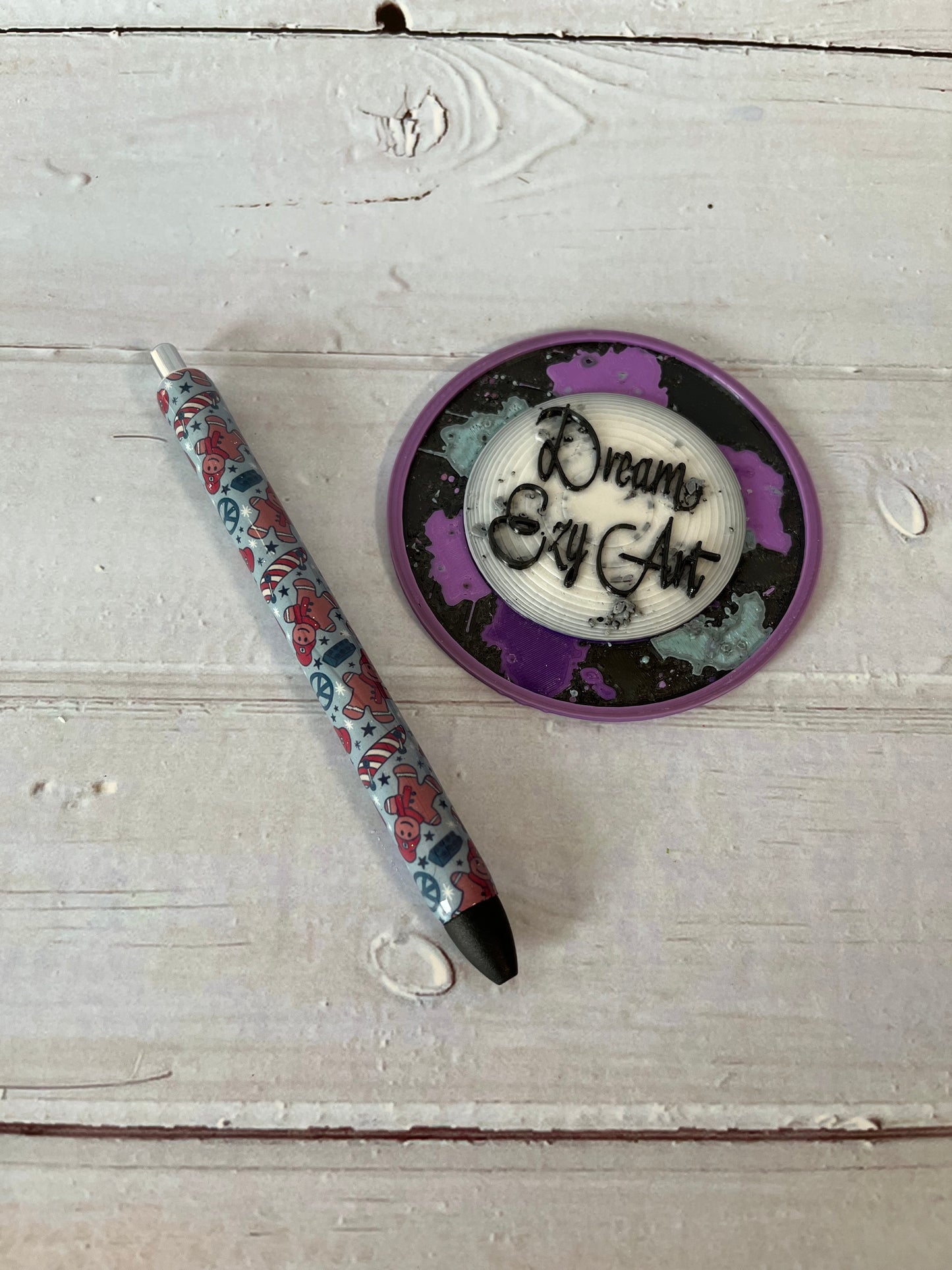 RTS Gingerbread Resin Pen
