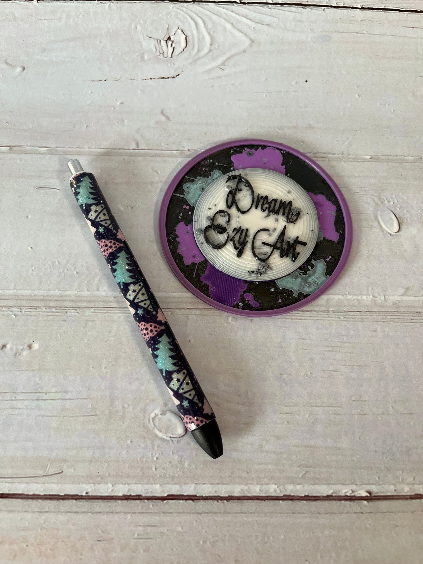 RTS Christmas Trees Resin Pen