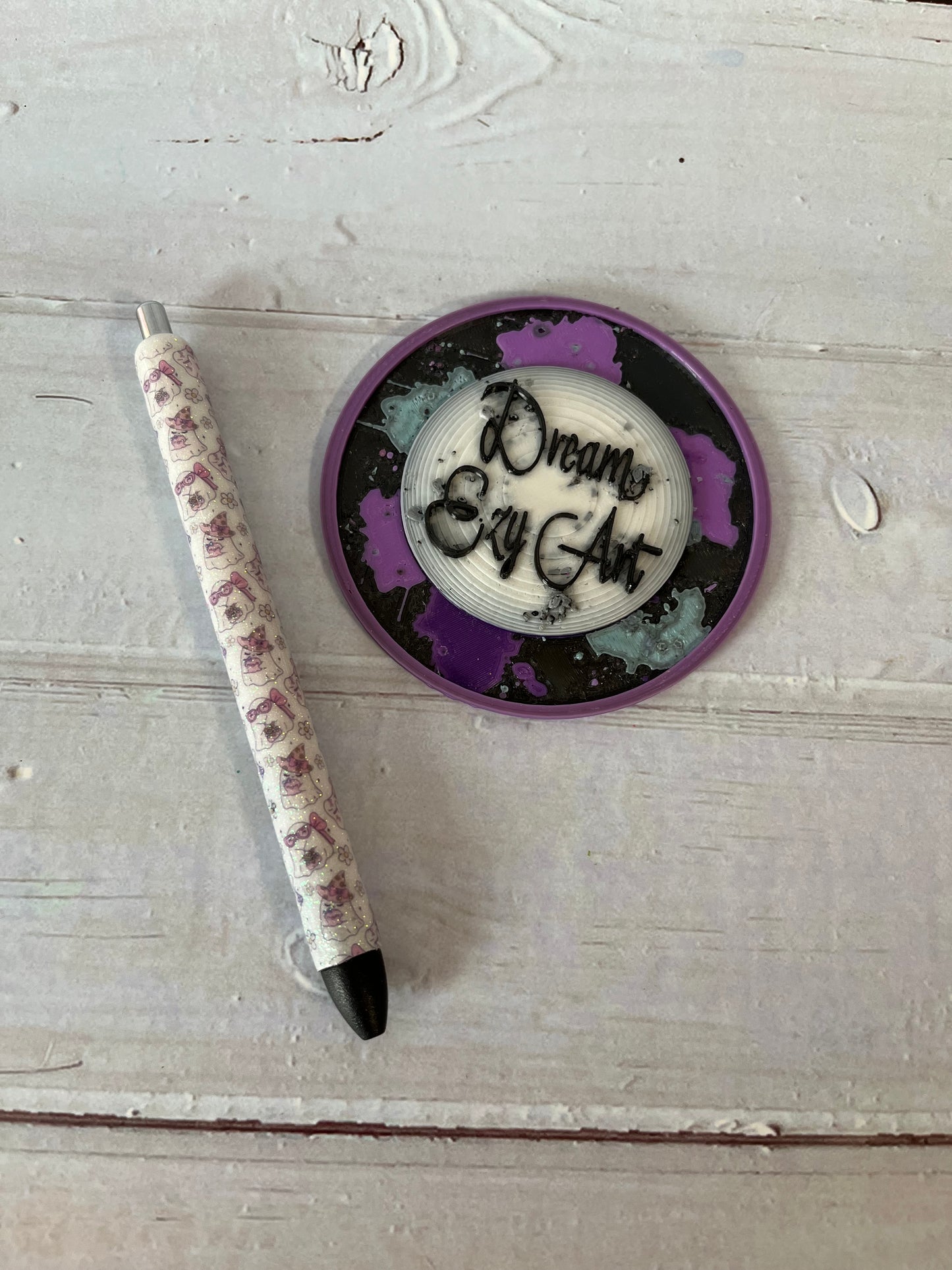RTS Ghost Floral Resin Pen