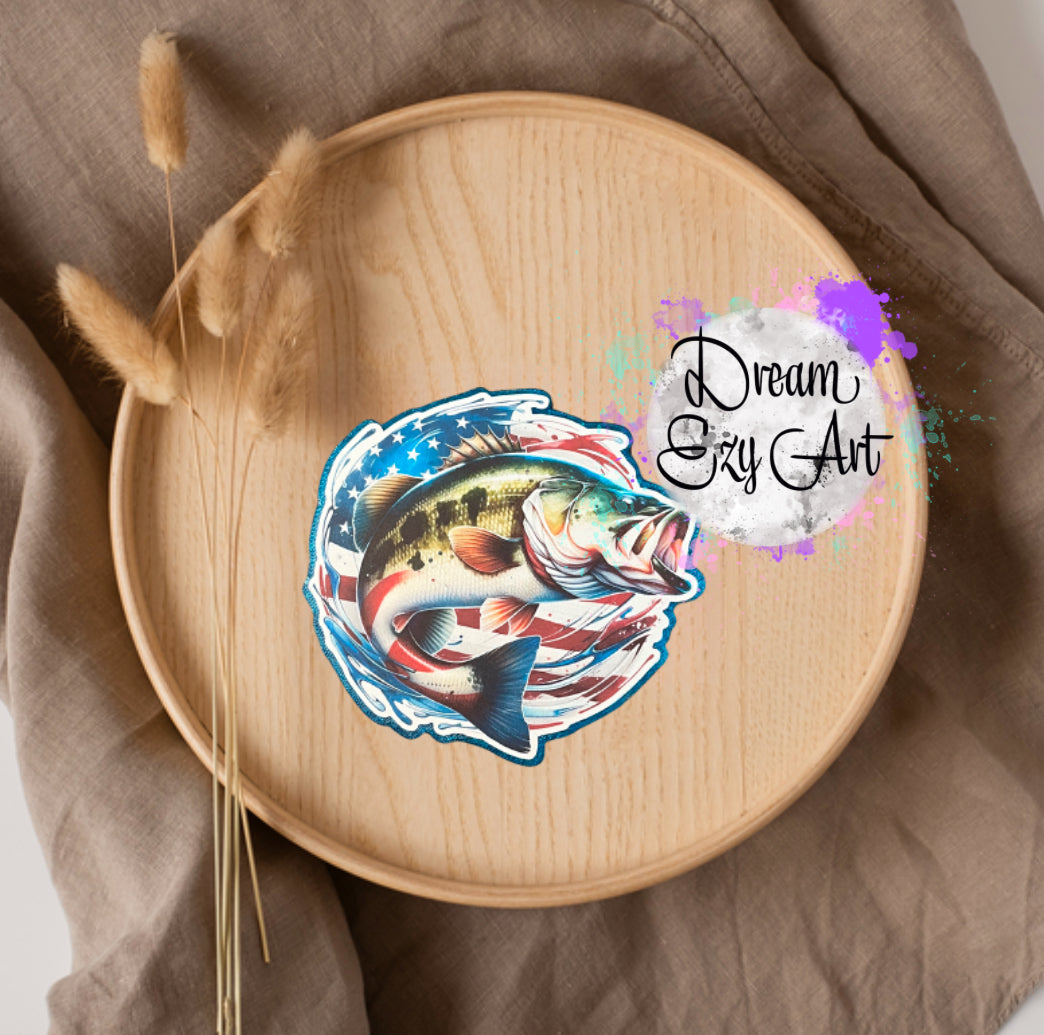 American Flag Bass Freshie (Made To Order)