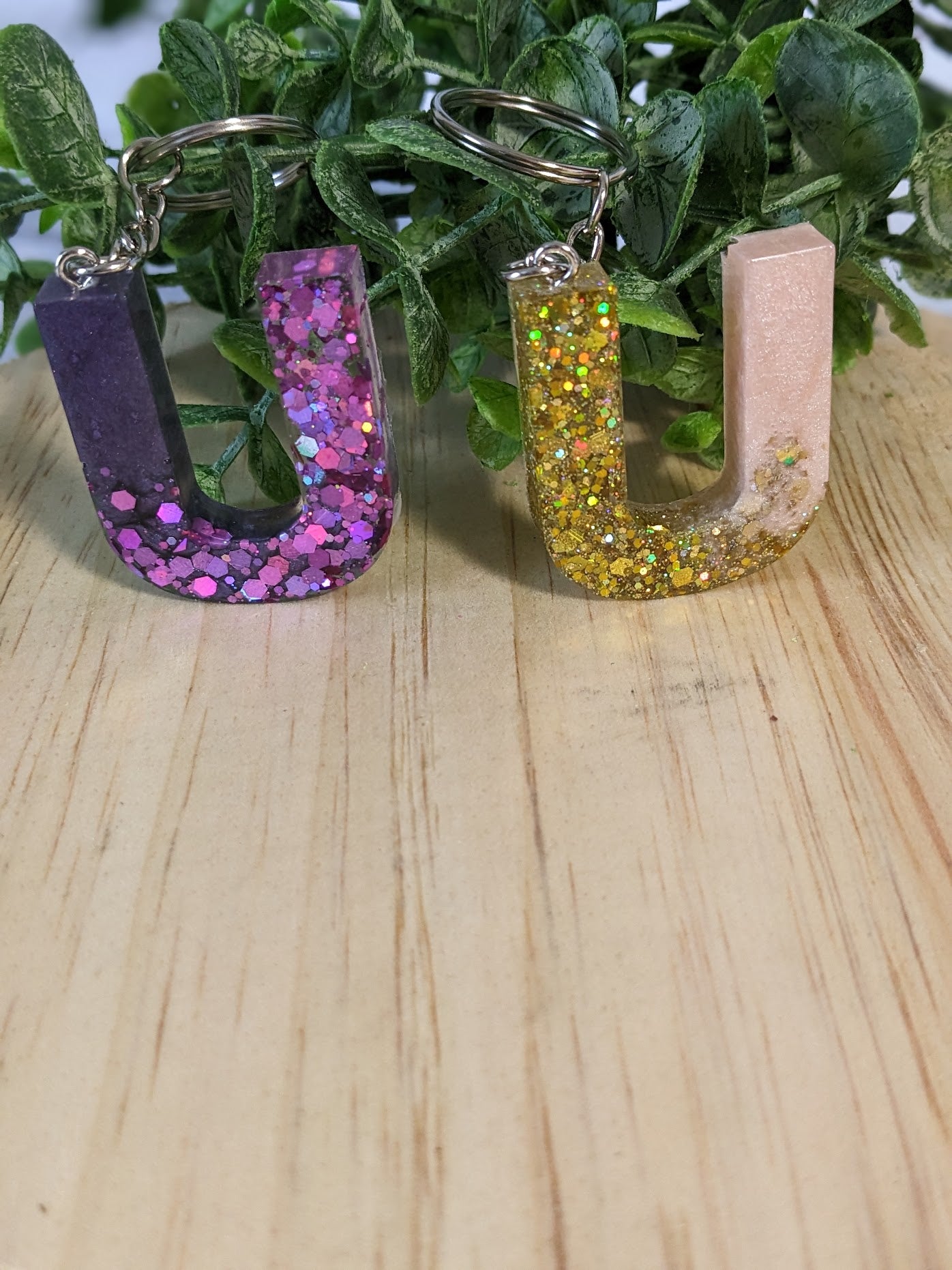 RTS Resin Keychain - Letter U