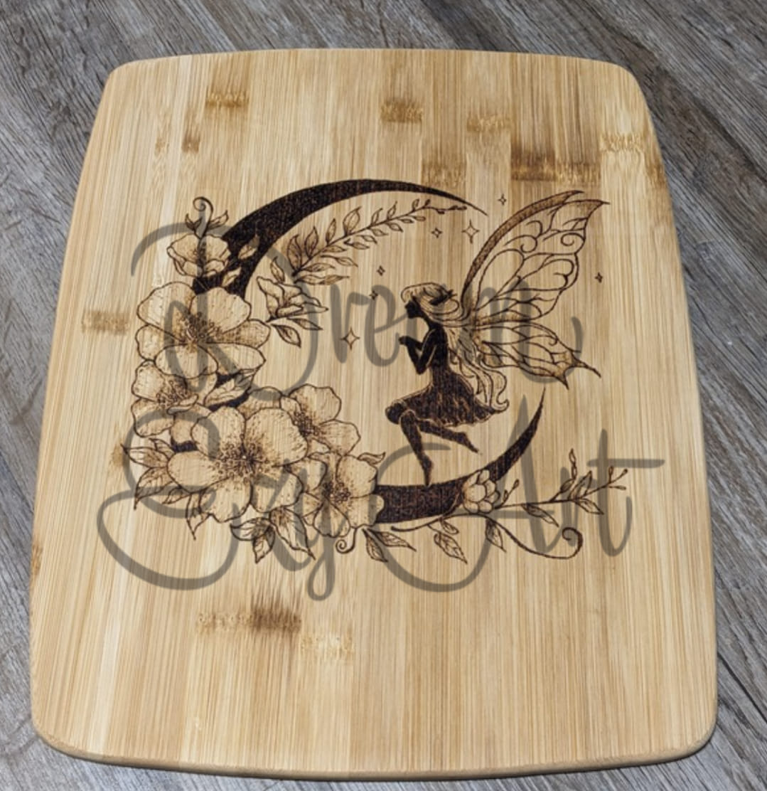 RTS 11"x14" Fairy Bamboo Cutting Board