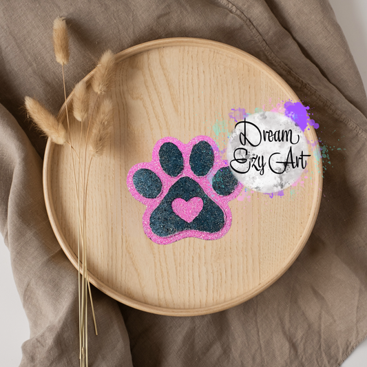 Paw Print Heart Freshie (Made To Order)