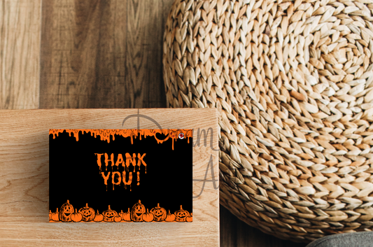 Grungy Halloween Thank You Cards