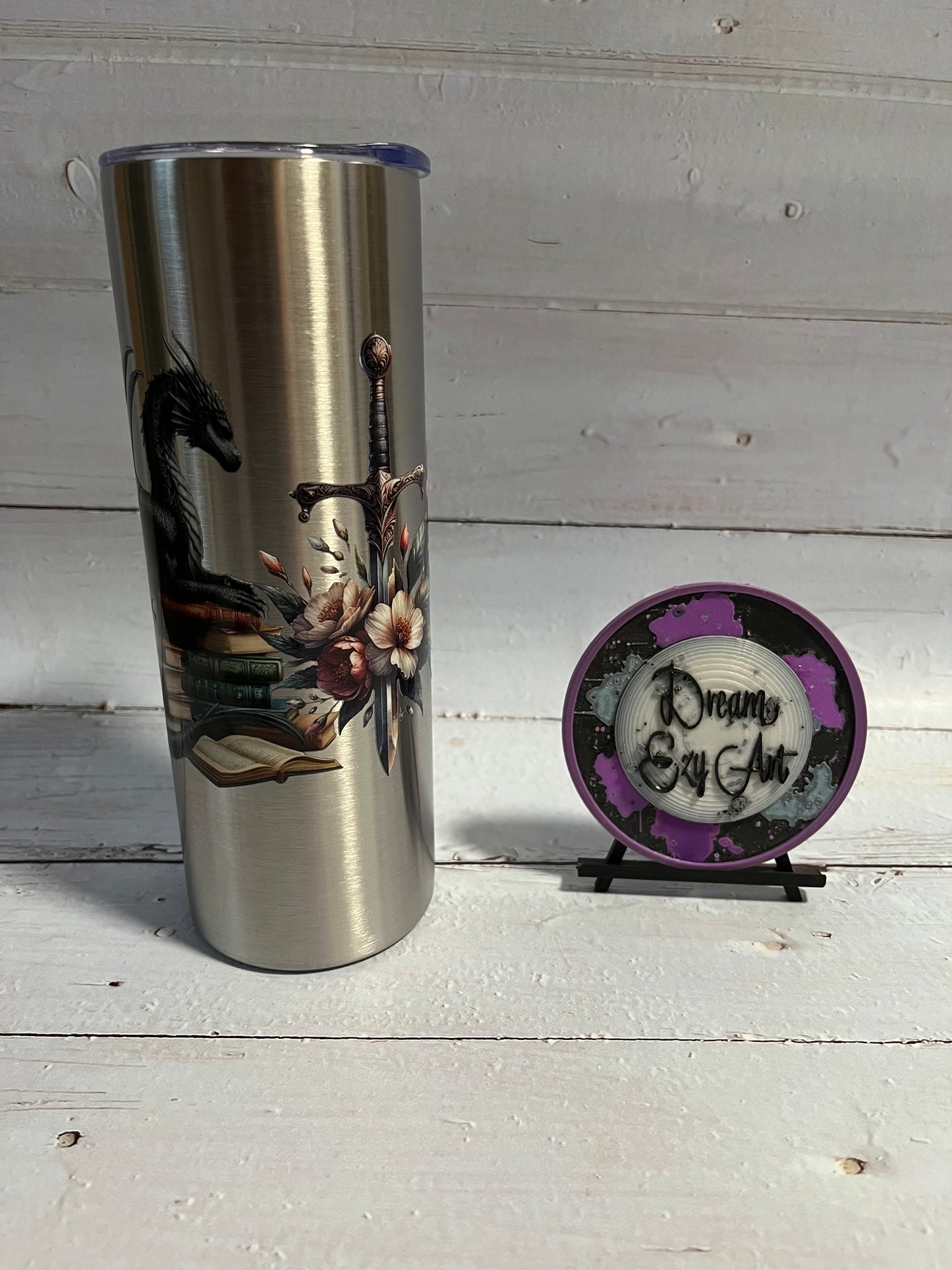 RTS Book Fantasy Skinny Tumbler 20oz