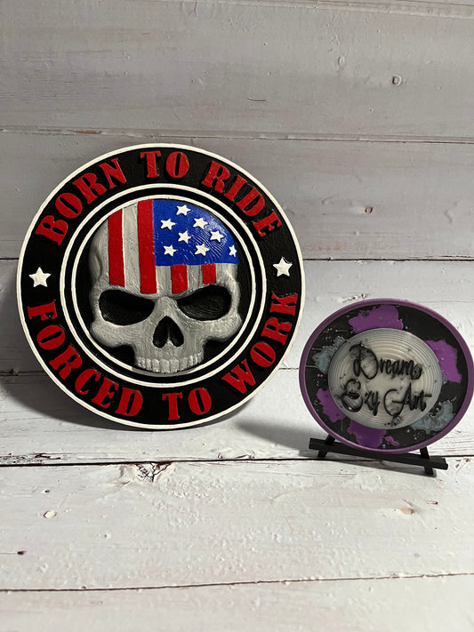 RTS Born To Ride Plaque