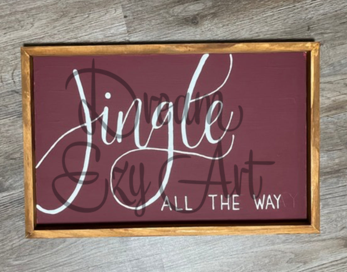 RTS Jingle Wood Sign 11x17