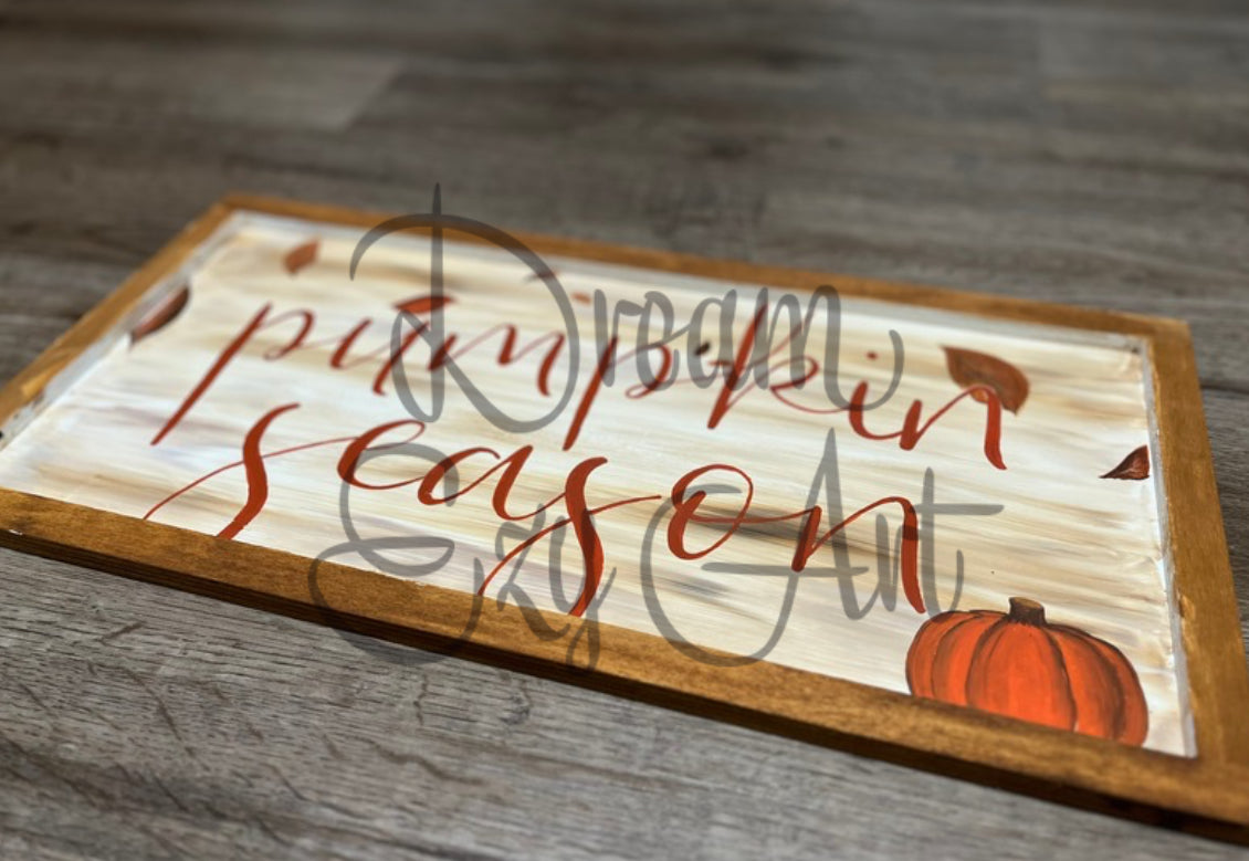 RTS Pumpkin Season Wood Sign 10x20