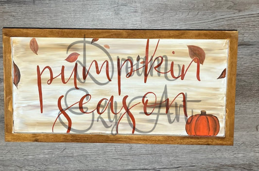 RTS Pumpkin Season Wood Sign 10x20