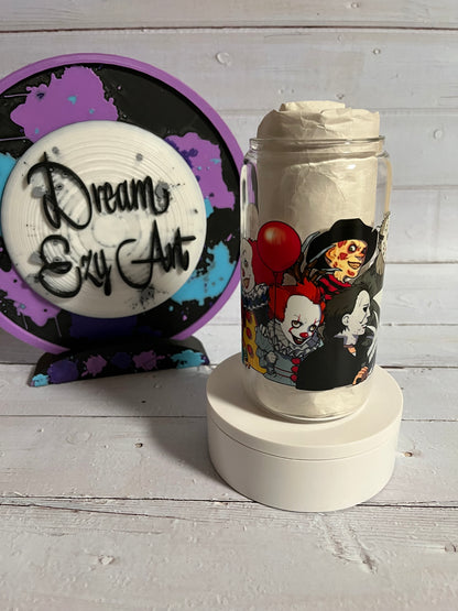 RTS Horror Gang 16oz Glass Cup