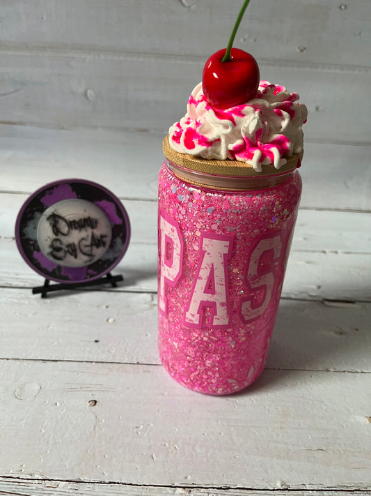Passenger Princess 16oz Glass Snow Globe Tumbler