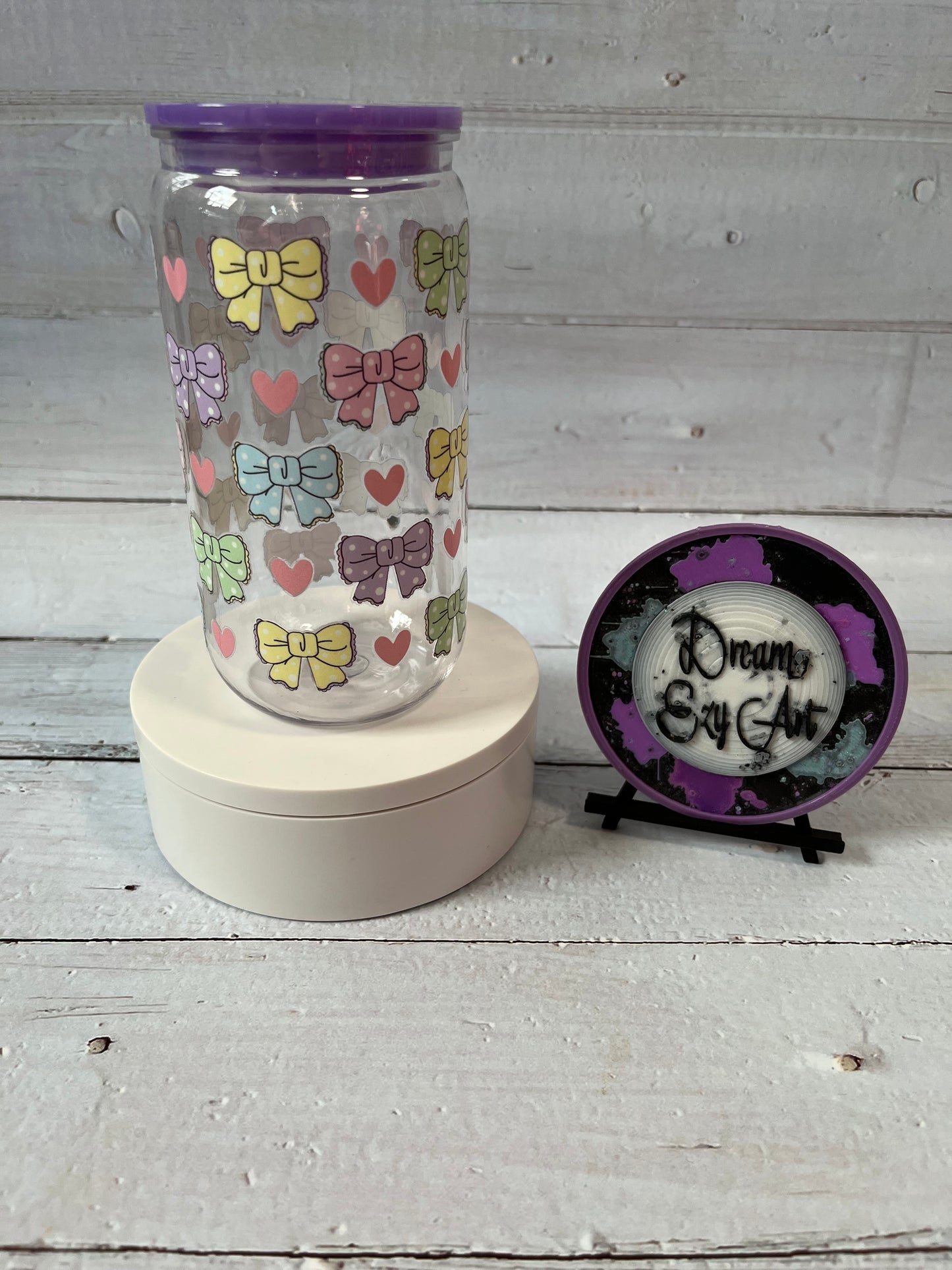 Purple Coquette 16oz Acrylic Tumbler