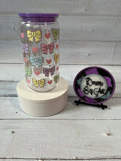 Purple Coquette 16oz Acrylic Tumbler