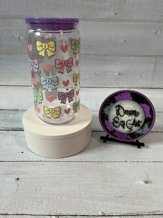 Purple Coquette 16oz Acrylic Tumbler