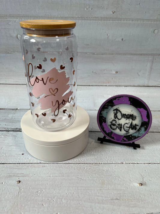 Love You 16oz Acrylic Tumbler