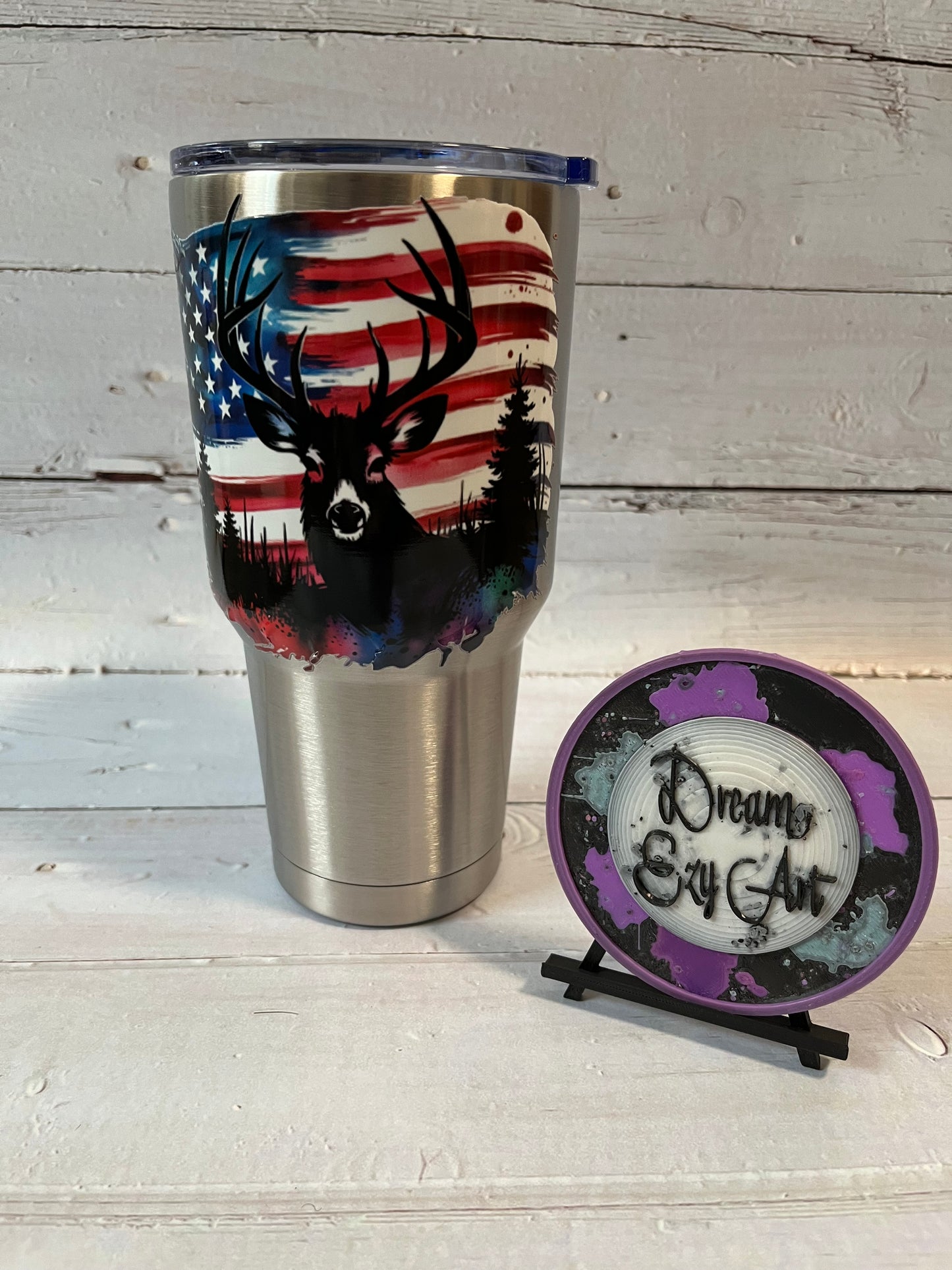 RTS Deer Flag Tumbler 30oz