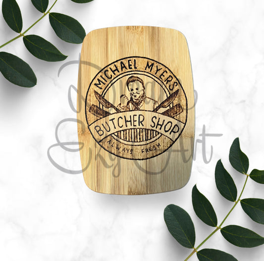 RTS 8"x5.5" Butcher Shop Bamboo Cutting Board