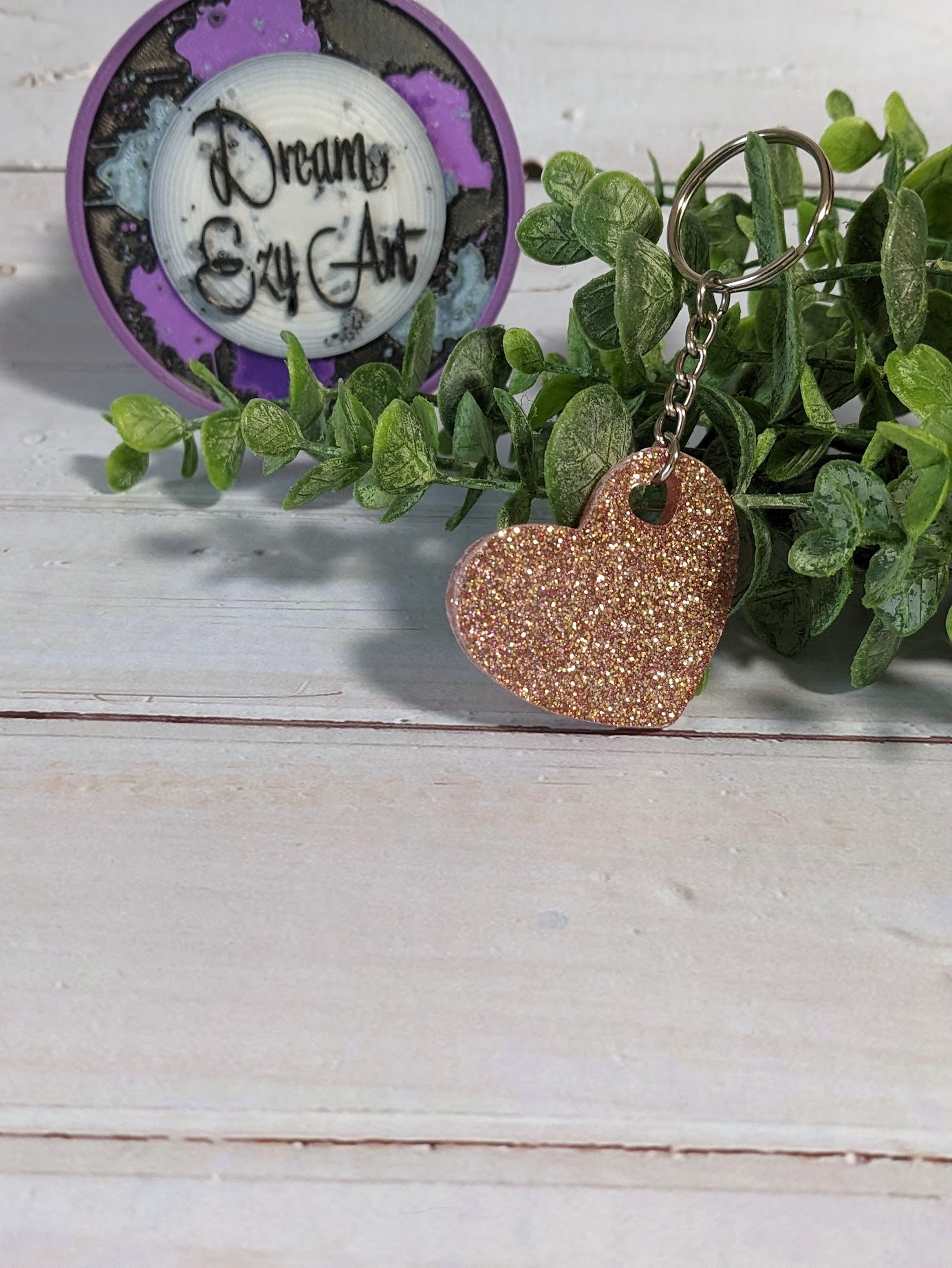 RTS Resin Keychain - Heart