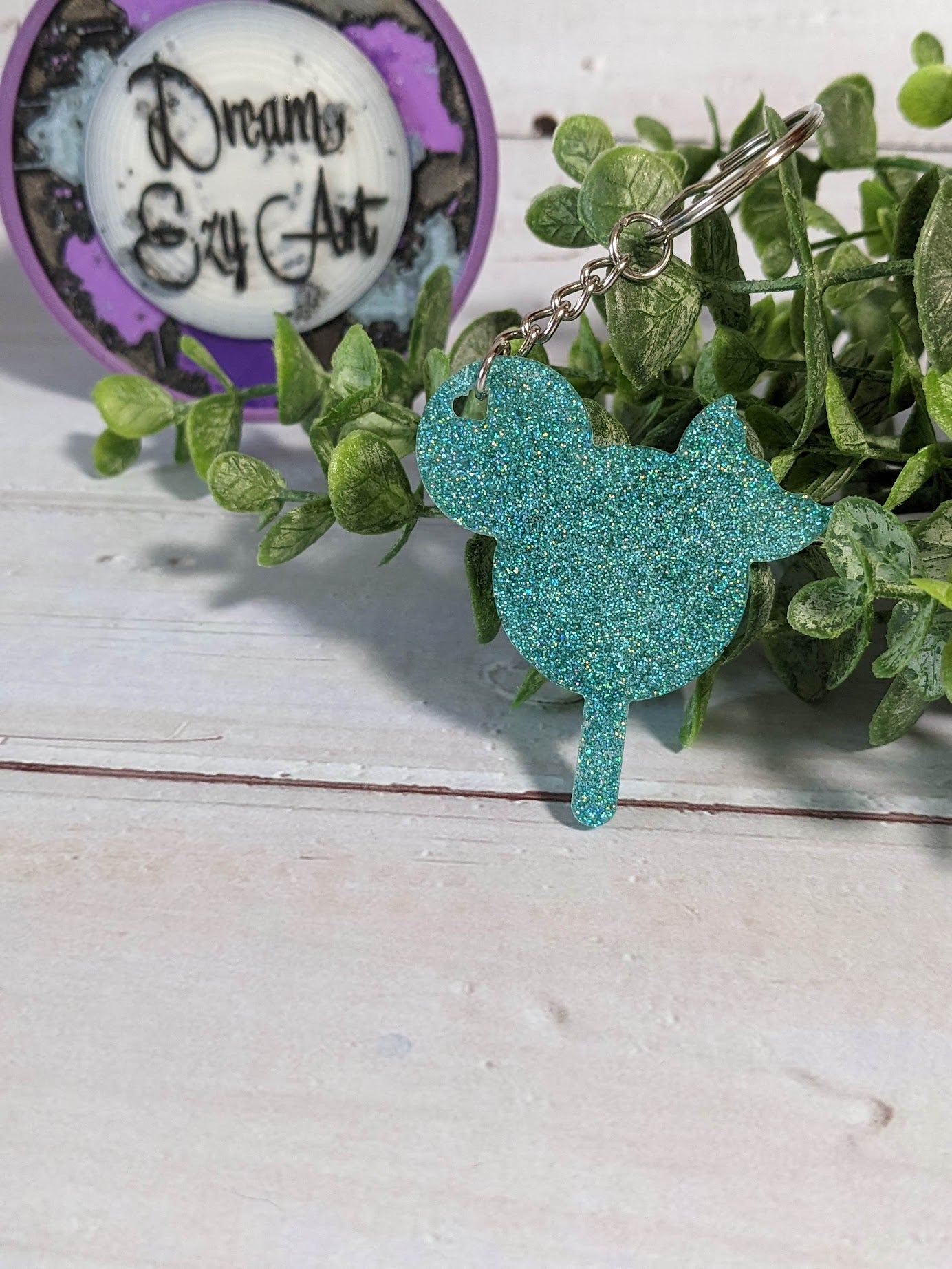 RTS Resin Keychain - Mouse Head Popsicle