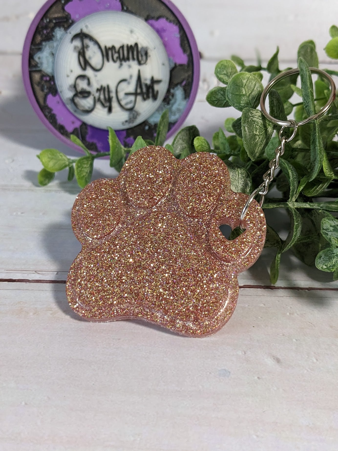 RTS Resin Keychain - Paw Print