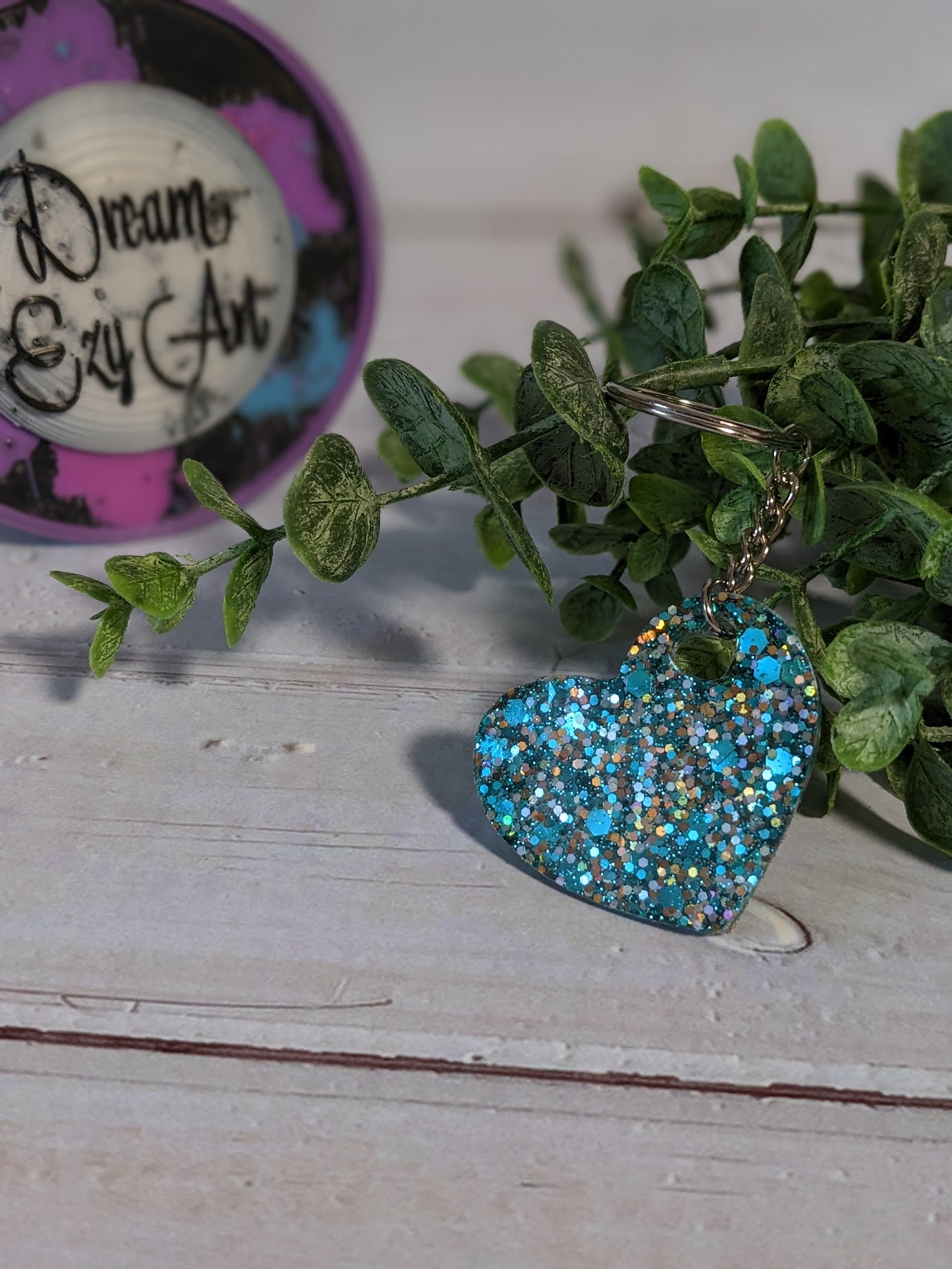 RTS Resin Keychain - Heart