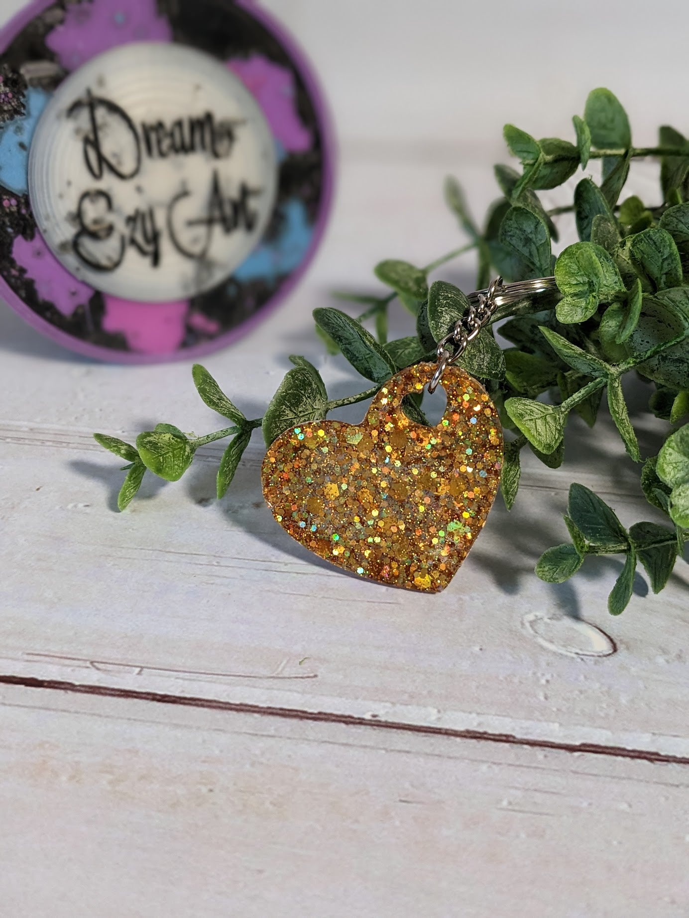 RTS Resin Keychain - Heart