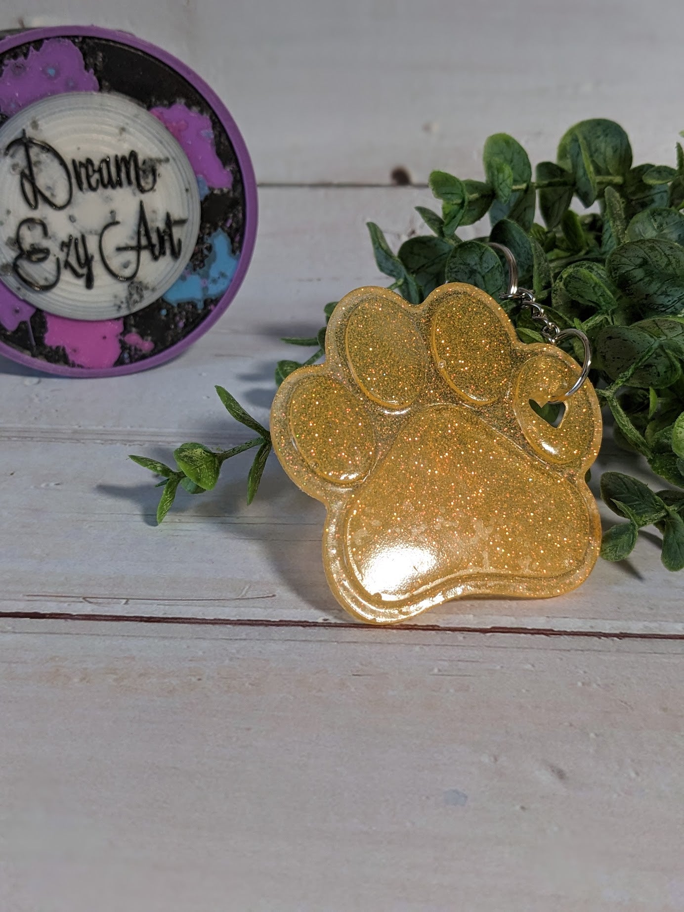 RTS Resin Keychain - Paw Print