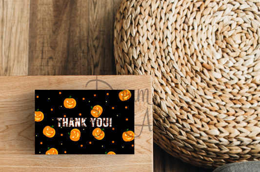 Playful Pumpkin Thank You Cards