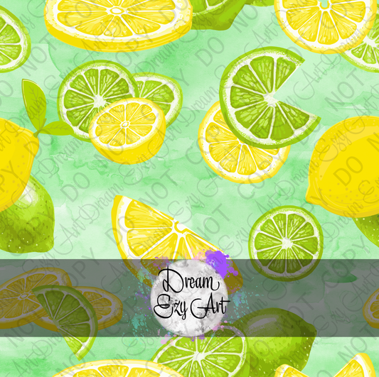 Watercolor Lemon Lime