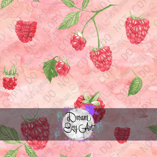 Watercolor Raspberries