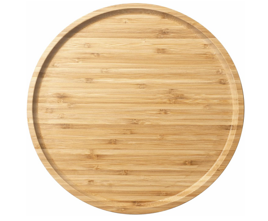 Custom 11.8" Round Bamboo Charcuterie Board