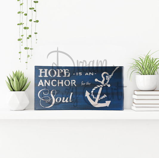 RTS Anchor To The Soul Canvas 10"x20"