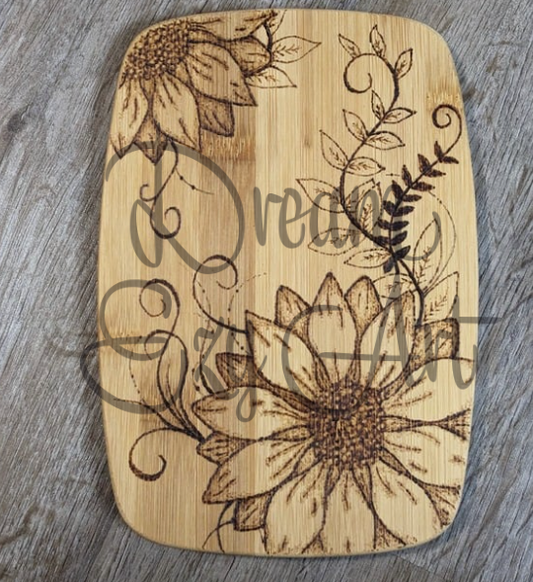 Custom 8"x5.5" Bamboo Cutting Board