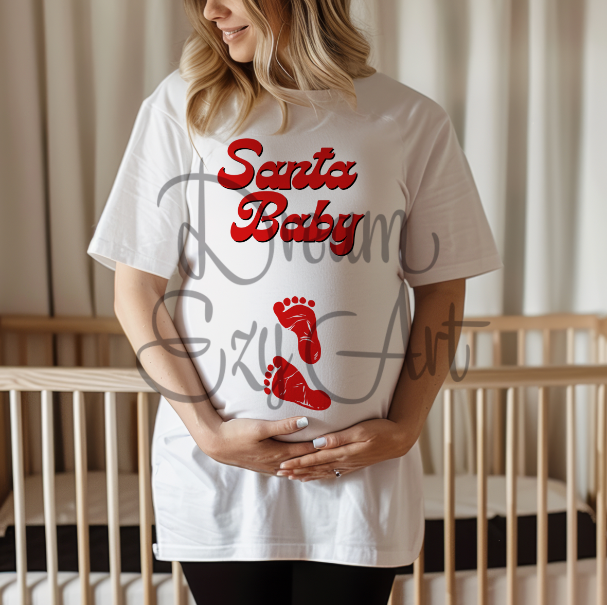 Santa Baby Red Footprint