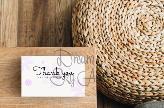 Simple Flower Thank You Cards