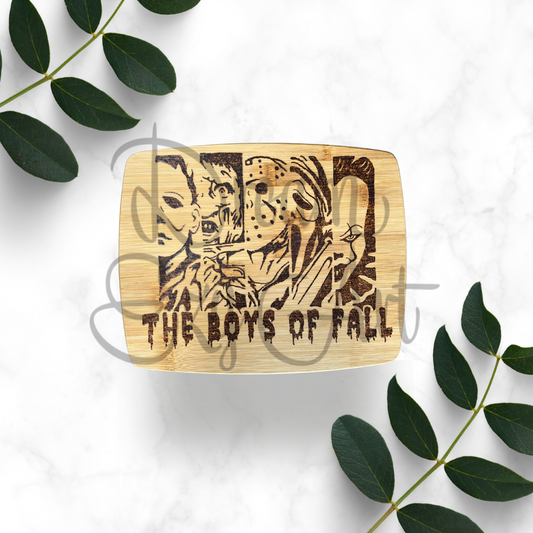 RTS 8x10" Boys Of Fall Bamboo Cutting Board