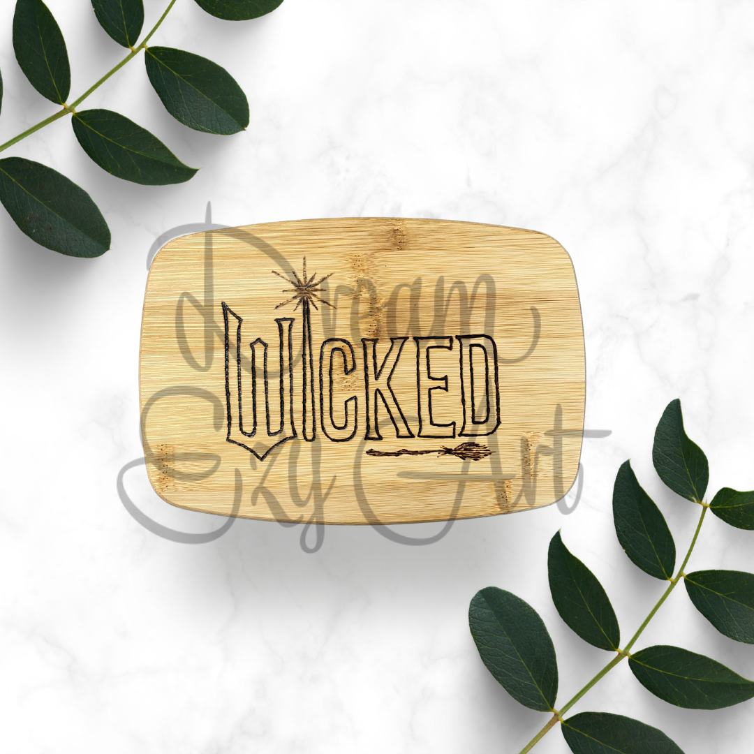 RTS 8"x5.5" Wicked Bamboo Cutting Board