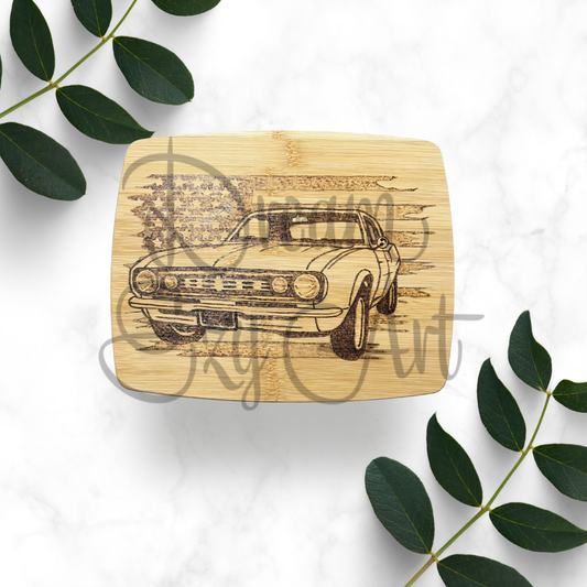 RTS 8x10" Classic Car Bamboo Cutting Board