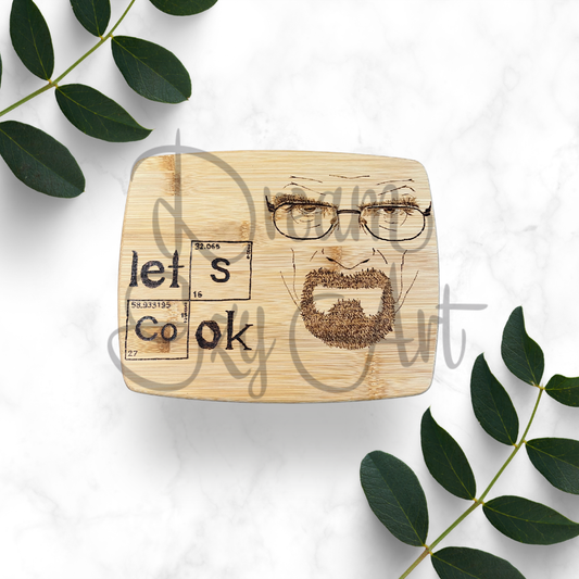 RTS 8x10" Let’s Cook Bamboo Cutting Board