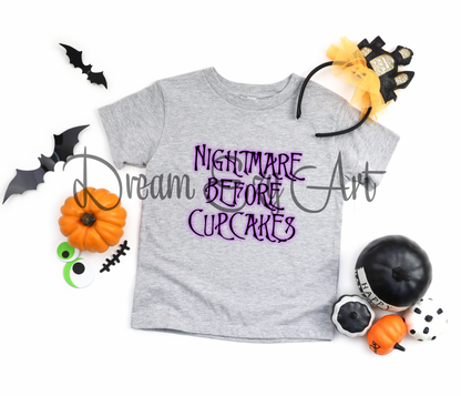 Cupcake Halloween/Fall Png Nightmare Before Cupcakes_Purple