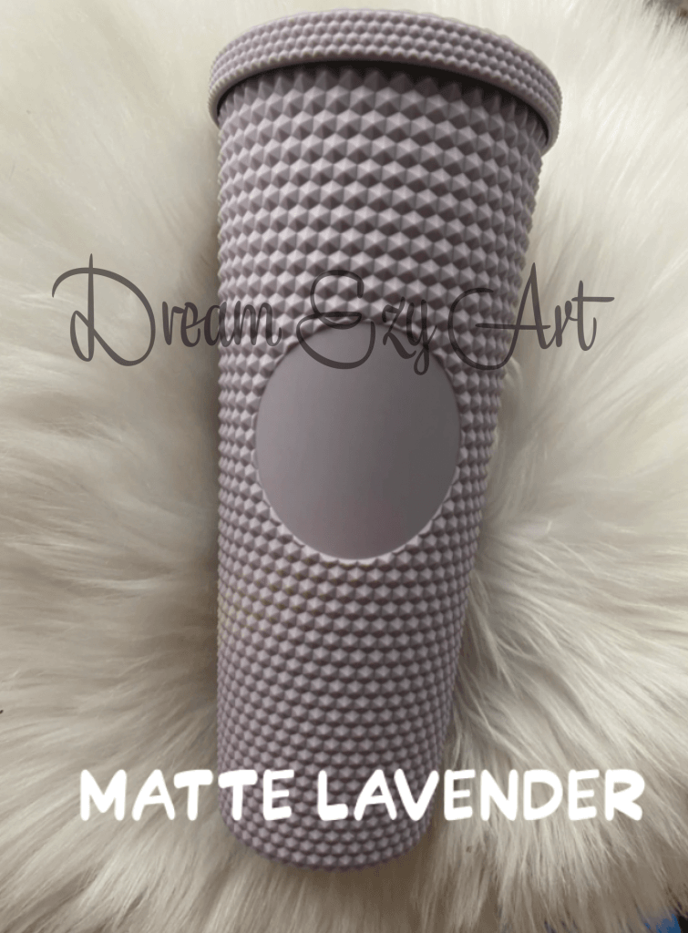 Custom Studded Tumbler 24 Oz Matte Lavender / No