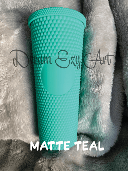 Custom Studded Tumbler 24 Oz Matte Teal / No