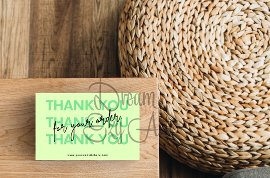 Green Thank You Cards