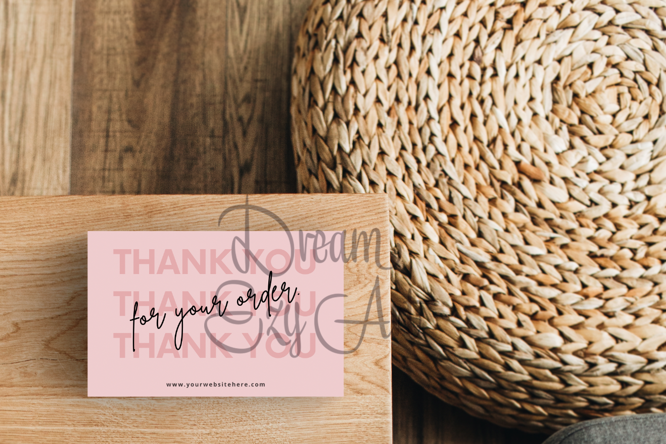 Pink Thank You Cards