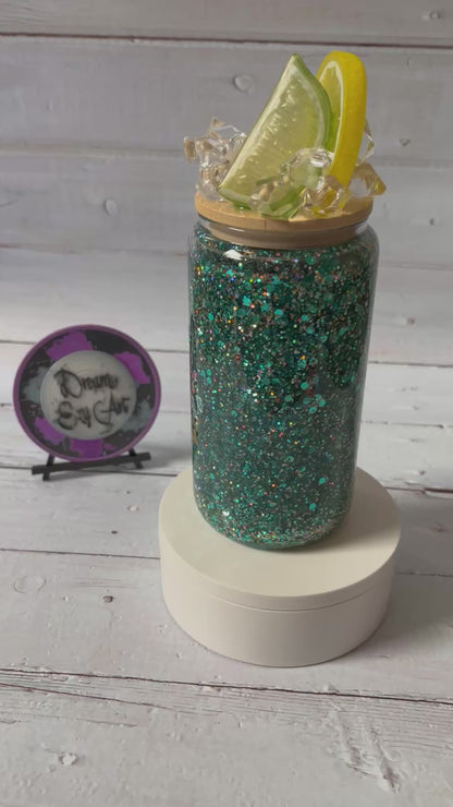 Picture Perfect 16oz Glass Snow Globe Tumbler