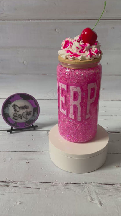 Passenger Princess 16oz Glass Snow Globe Tumbler